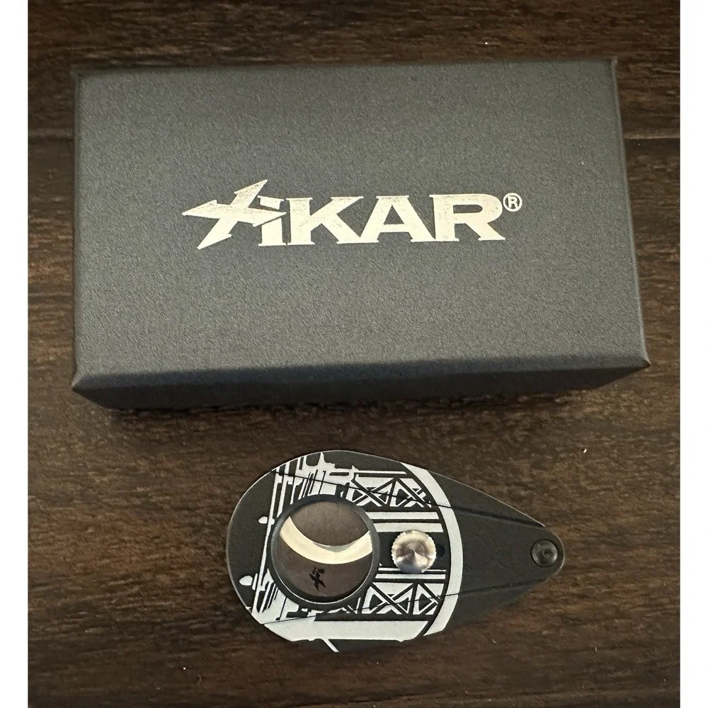 XIKAR Blackened by Drew Estate Cigar Cutter In Box Black White NEW